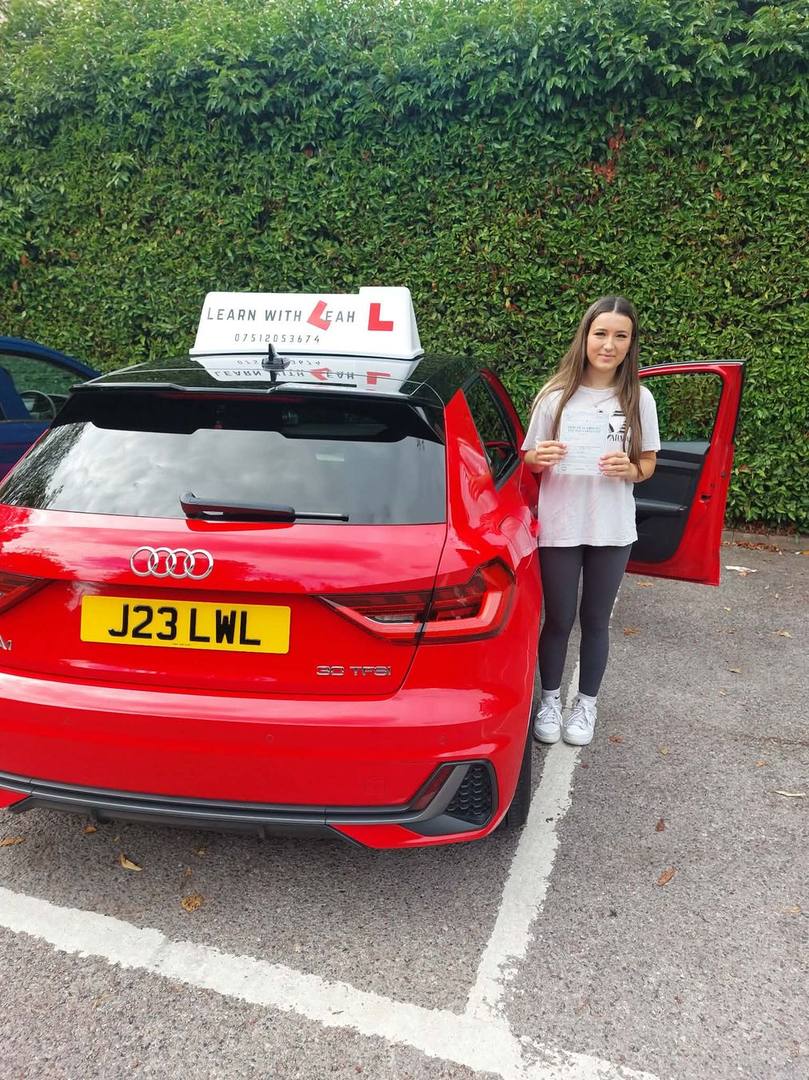 Driving test pass — Learn with Leah, manual driving lessons in Wallingford